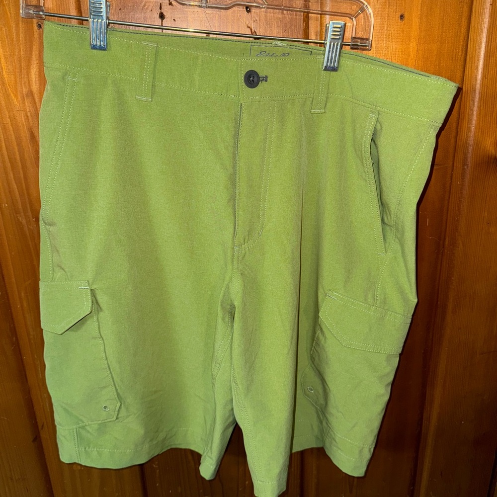 Eddie Bauer Olive Green Cargo Shorts